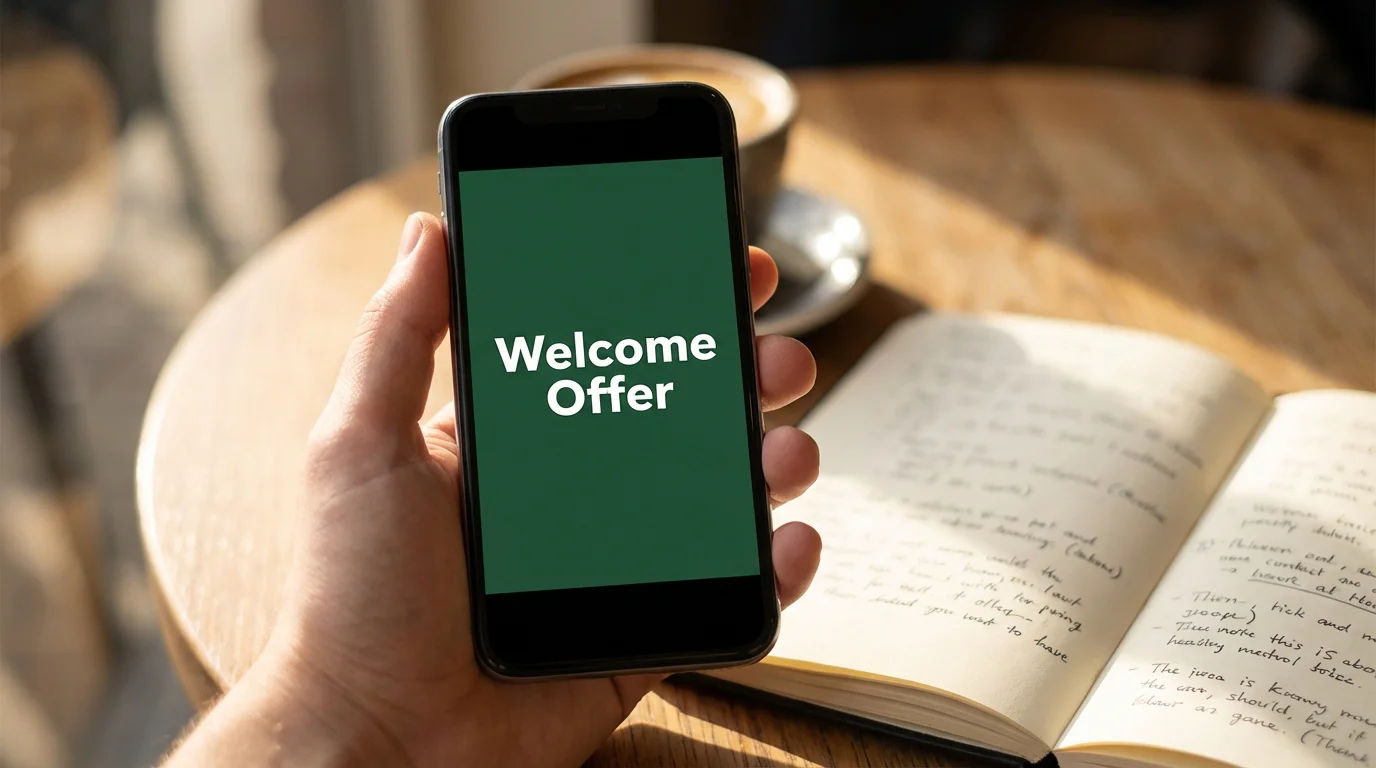 UK betting bonuses and free bets — person reading promotion terms on a smartphone